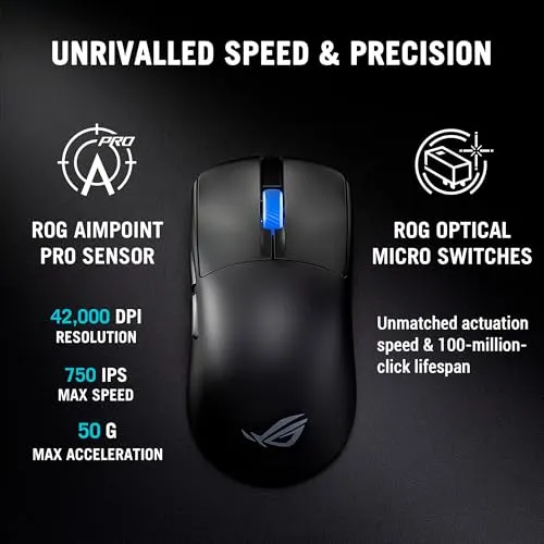 Asus P723 ROG (Black) Harpe II Ace Wireless Gaming Mouse price in Pakistan product image