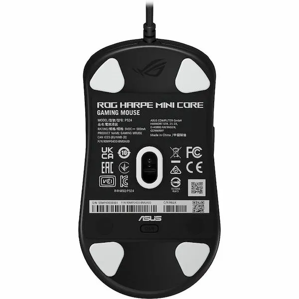 ASUS pc gear Asus P524 Rog (Black) Harpe Mini Core Wired Gaming Mouse front view