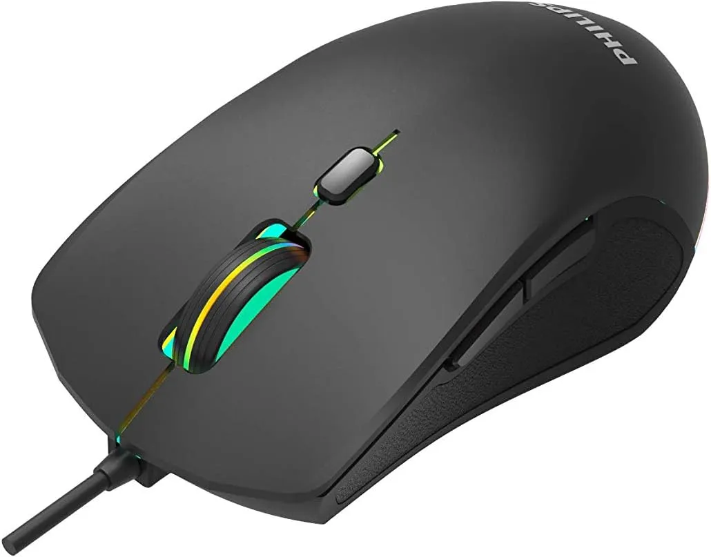 Philips SPK9404 Ergonomic (Black) Wired Gaming Mouse image 4