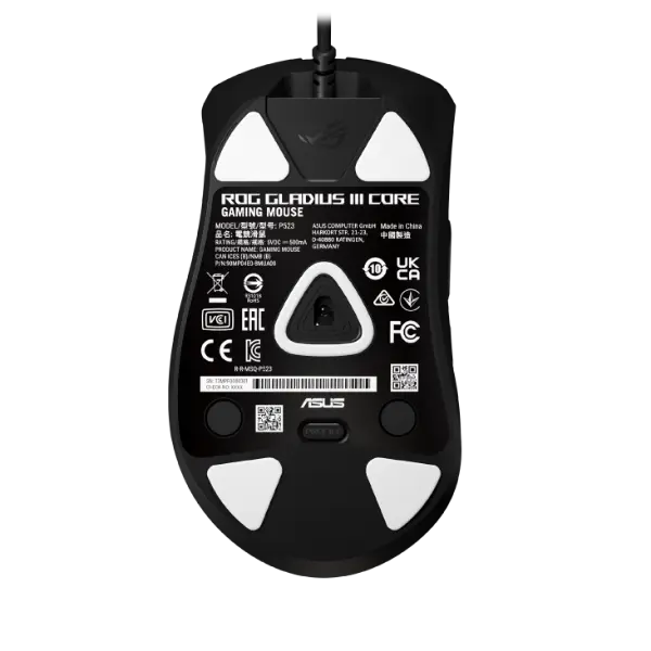 ASUS pc gear Asus P523 Rog Gladius III Core (Black) Wired Gaming Mouse front view