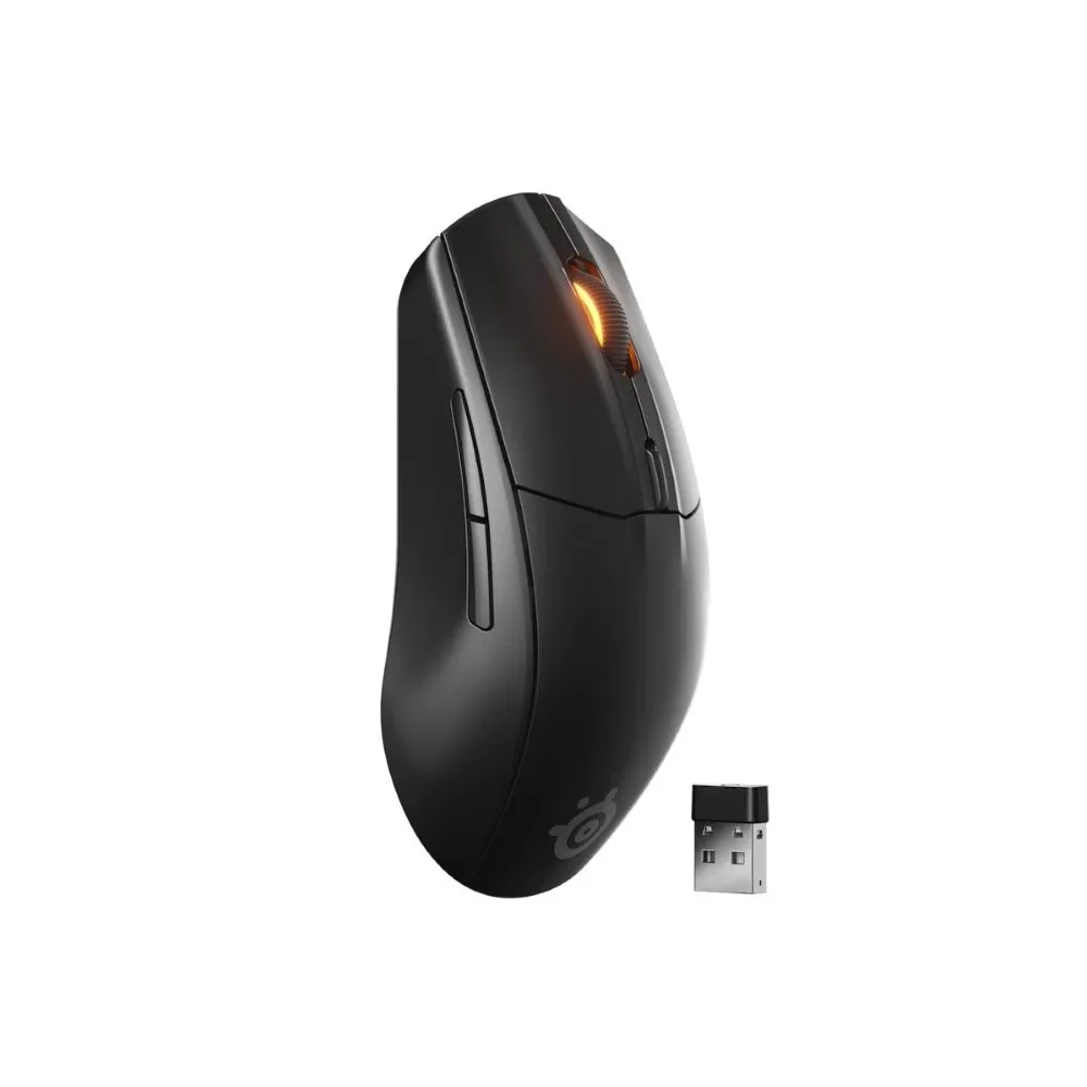 SteelSeries pc gear SteelSeries Rival 3 Gen 2 (Black) Wireless Gaming Mouse front view