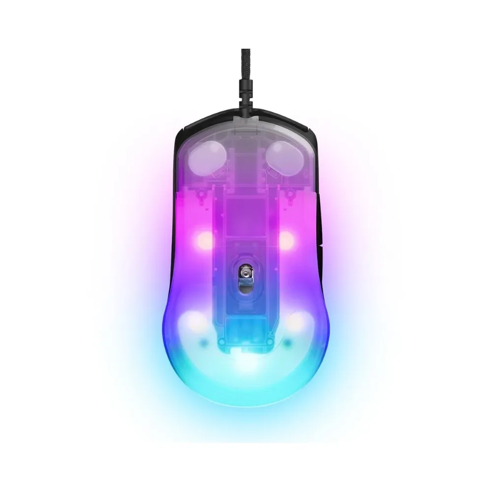 SteelSeries pc gear SteelSeries Rival 3 Gen 2 ( Black with RGB) Wired Gaming Mouse front view