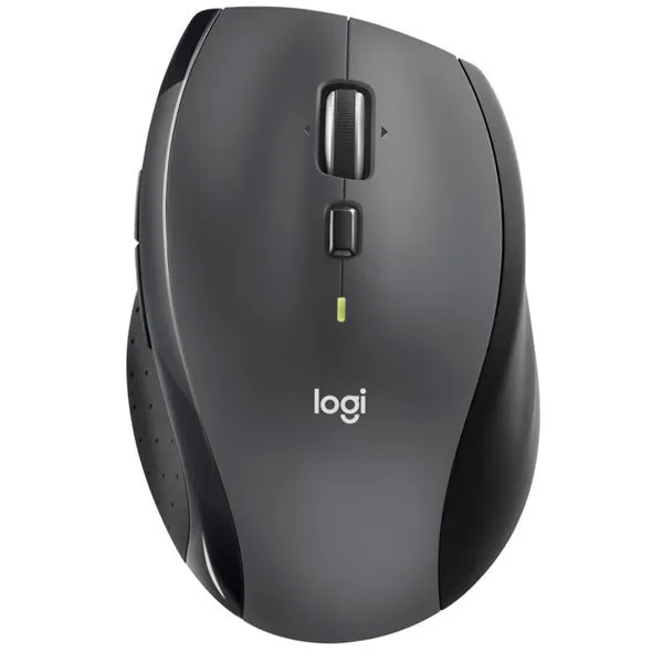 Logitech pc gear Logitech M705 Marathon (Black) Wireless Gaming Mouse front view