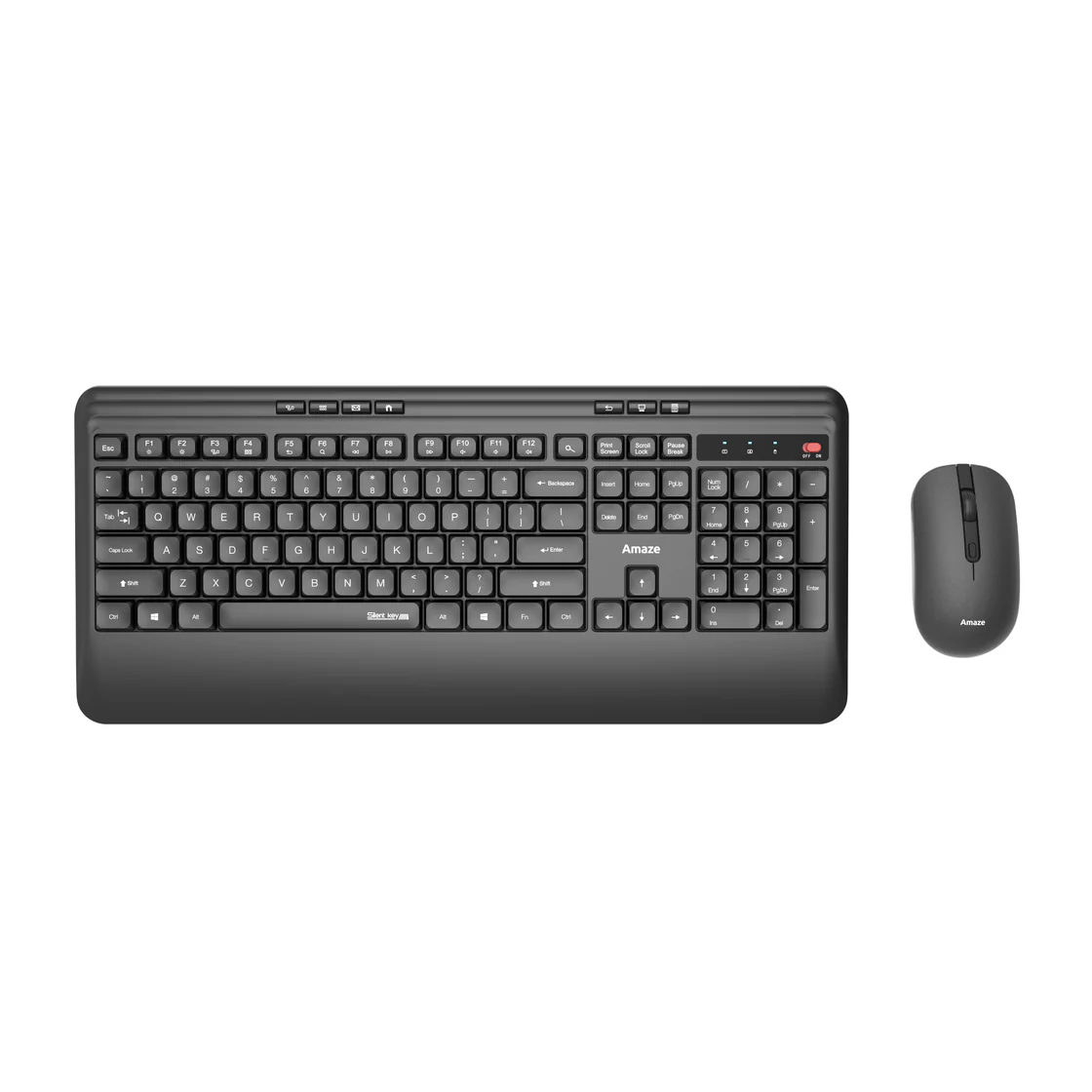 Amaze A744 Probus Palm Comfort Silent Wireless Keyboard & Mouse (2-in1) Combo