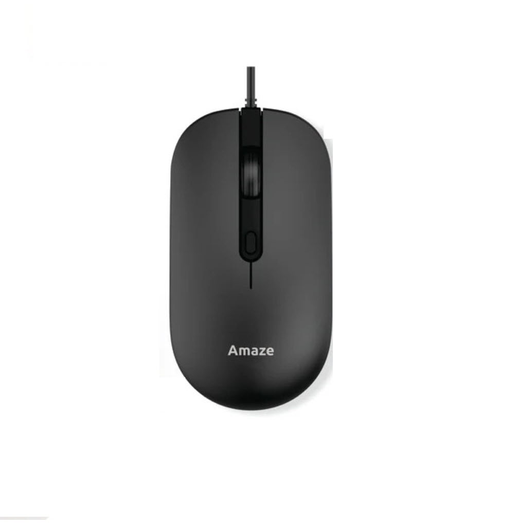 Amaze A704 Probus (Black) Series Silent Touch Wired Mouse