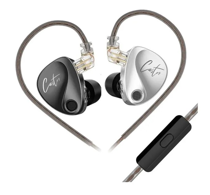 The KZ Castor Pro (Black) Hybrid with Mic IEM Wired Earphones