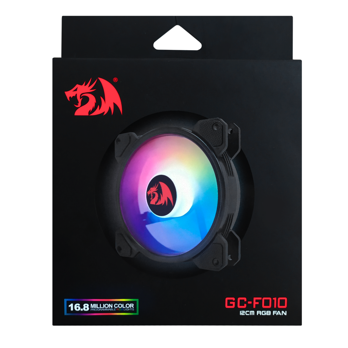 Redragon GC-F010 (Black with RGB) PC Single Cooling Fan