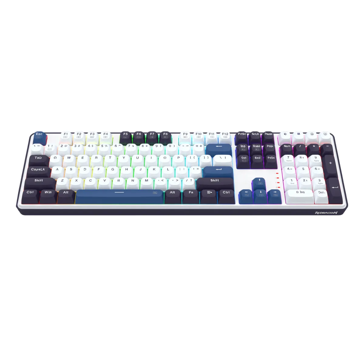 Redragon Wyvern Pro K689 (White Blue Black with RGB) Gaming Keyboard image 4