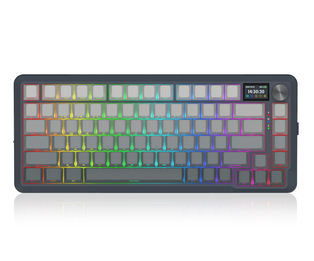 Redragon K708 Flekact Pro (Gradient Gray with RGB) Wireless Mechanical Keyboard price in Pakistan product image
