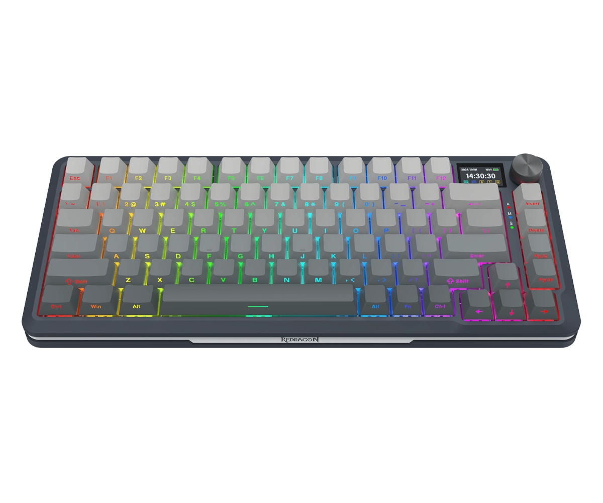 Buy Redragon K708 Flekact Pro (Gradient Gray with RGB) Wireless Mechanical Keyboard online in Pakistan at WaddaGamer