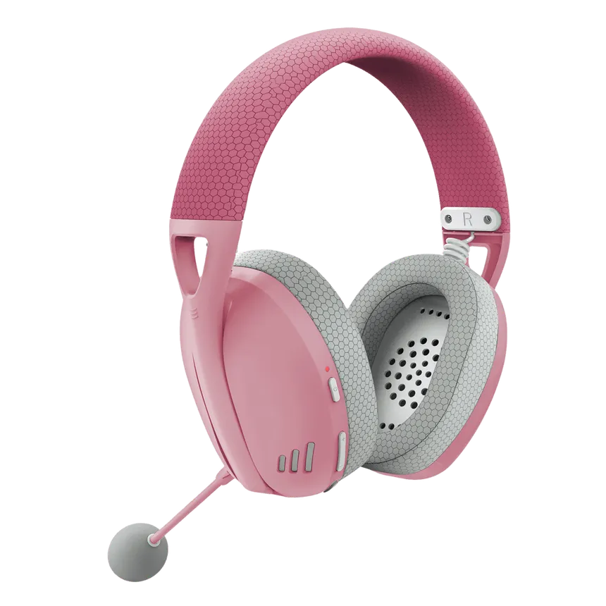 Buy Redragon H848 IRE Pro (Pink & Grey) Wireless Gaming Headphone online in Pakistan at WaddaGamer