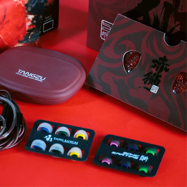 Tangzu Waner SG 2 Red Lion Edition | 10mm PET Single Dynamic Driver In-Ear Wired Earphones image 4