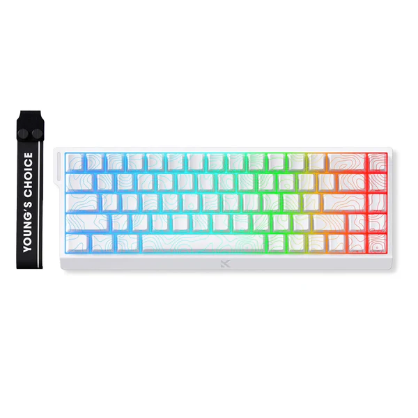 Buy MCHOSE ACE 68 HE (White with RGB) Magnetic Switch Gaming Keyboard online in Pakistan at WaddaGamer
