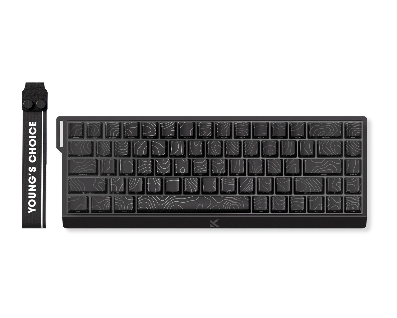 MCHOSE pc gear MCHOSE ACE 68 HE (Black with RGB) Magnetic Switch Gaming Keyboard front view