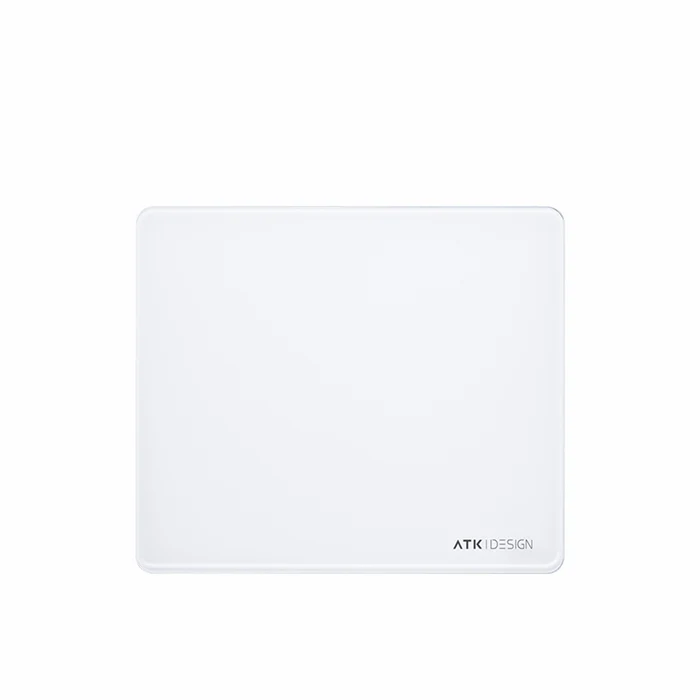 ATK Micro-Etched (White) Tempered Glass Gaming Mousepad