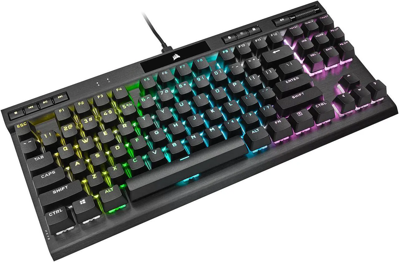 Corsair K70 (Black with RGB) TKL Champion Series (Cherry MX Speed) Mechanical & Gaming Keyboard image 4