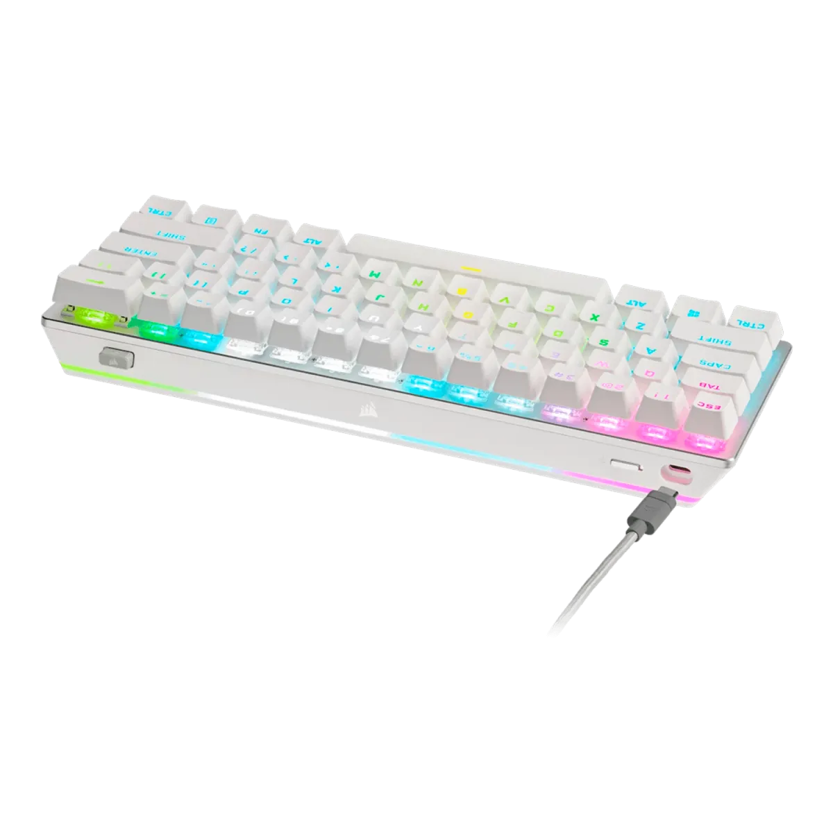 Corsair K70 Pro Mini (White with RGB) 60% Wireless Gaming & Mechanical Keyboard image 4