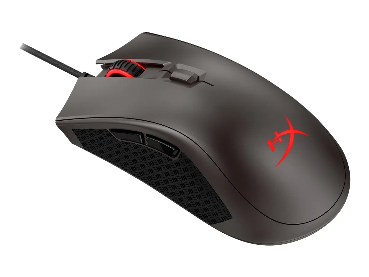 HyperX pc gear HyperX Pulsefire FPS Pro (Black) Pixart 3389 Sensor & 16,000 DPI Wired Gaming Mouse front view