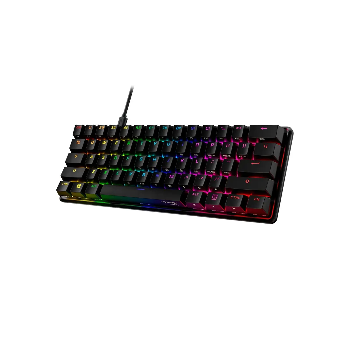 HyperX Alloy Origins 60% (Black with RGB) Aqua Switches Wired Mechanical & Gaming Keyboard(OPEN BOX) image 4
