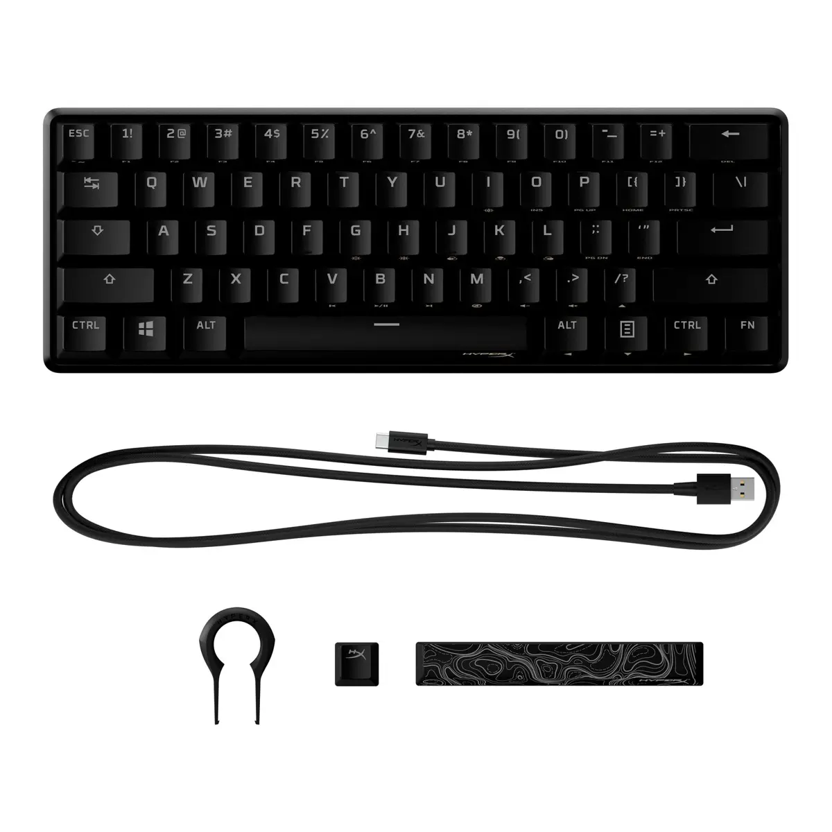 HyperX Alloy Origins 60% (Black with RGB) Aqua Switches Wired Mechanical & Gaming Keyboard(OPEN BOX) price in Pakistan product image
