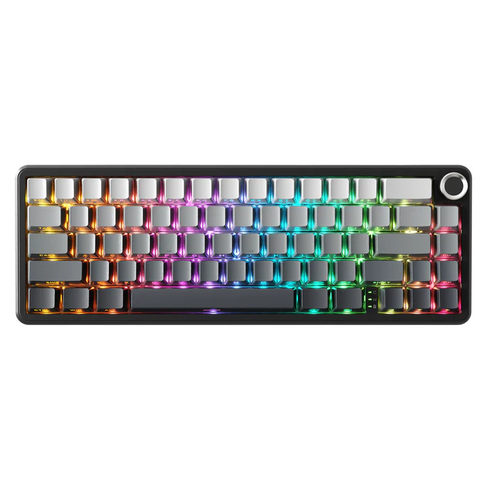 Buy Attack Shark X66 (Moonlight/Gradient Black with RGB) Wireless Gasket Mechanical Keyboard online in Pakistan at WaddaGamer