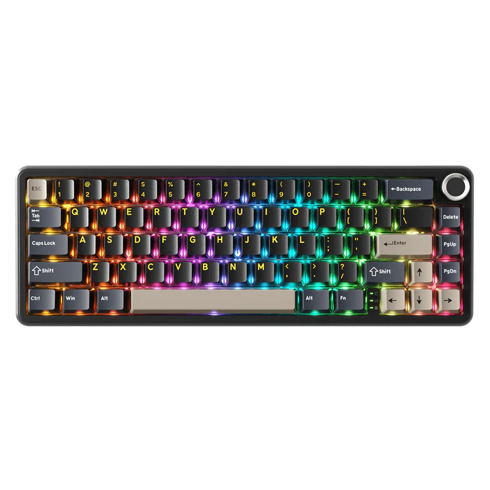 Buy Attack Shark X66 (Star Black / Starry Black with RGB) Wireless Gasket Mechanical Keyboard online in Pakistan at WaddaGamer
