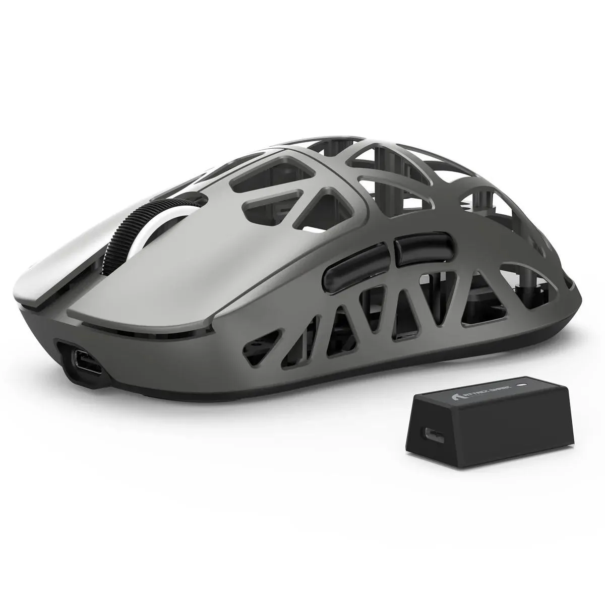Attack Shark R2 (Grey) PAW3950 MAX Sensor with Superlight Magnesium Alloy Wireless Gaming Mouse image 4