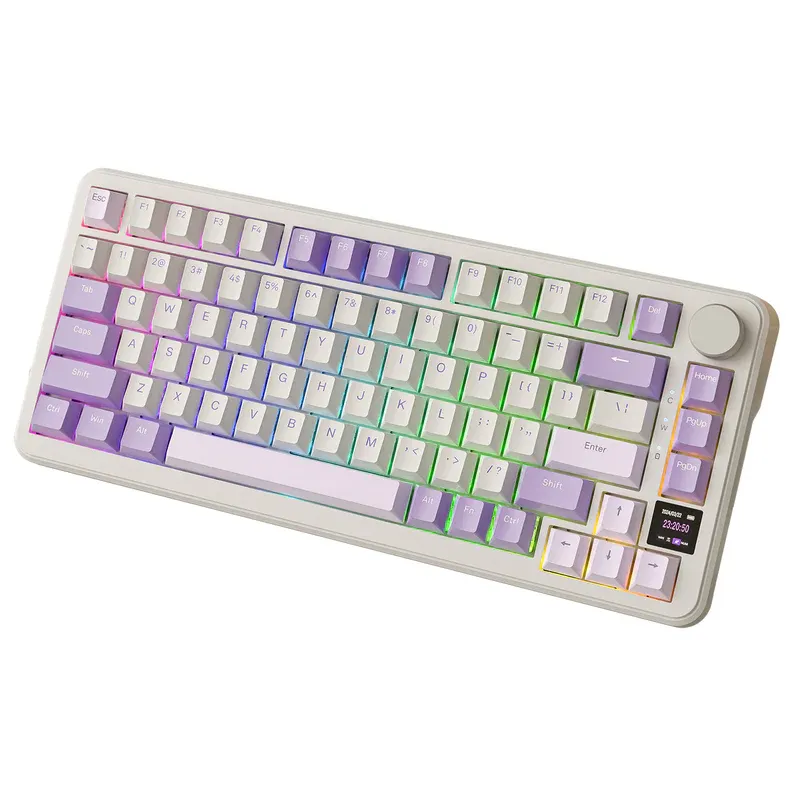 Attack Shark X85 Pro (White Lavender) 75% Wireless Mechanical & Gaming Keyboard image 4