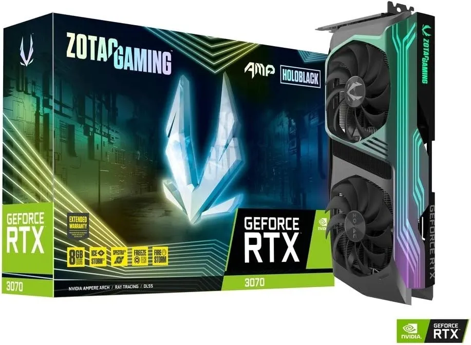 GeForce RTX 3070 AMP Holo 8GB (With Box) Zotac Gaming Graphic Card price in Pakistan product image