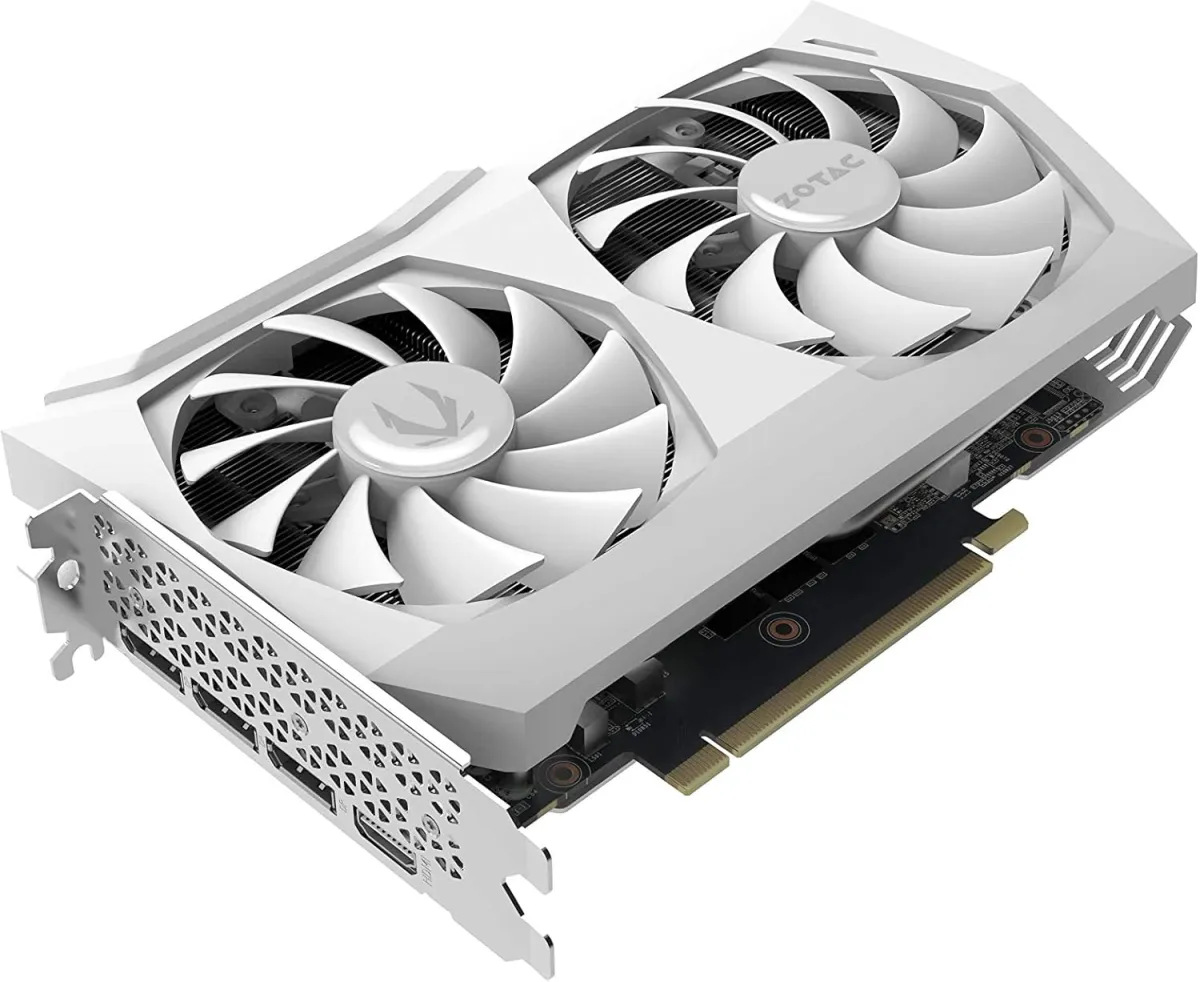GeForce RTX™ 3060 AMP Ti GDDR6 Twin Edge (White Edition) Zotac Gaming Graphic Card image 4