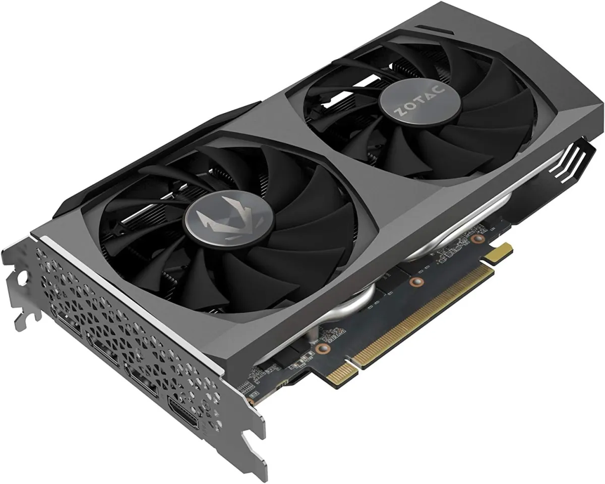 GeForce RTX™ 3060 Ti AMP GDDR6 Twin Edge (Black Edition) Zotac Gaming Graphic Card image 4