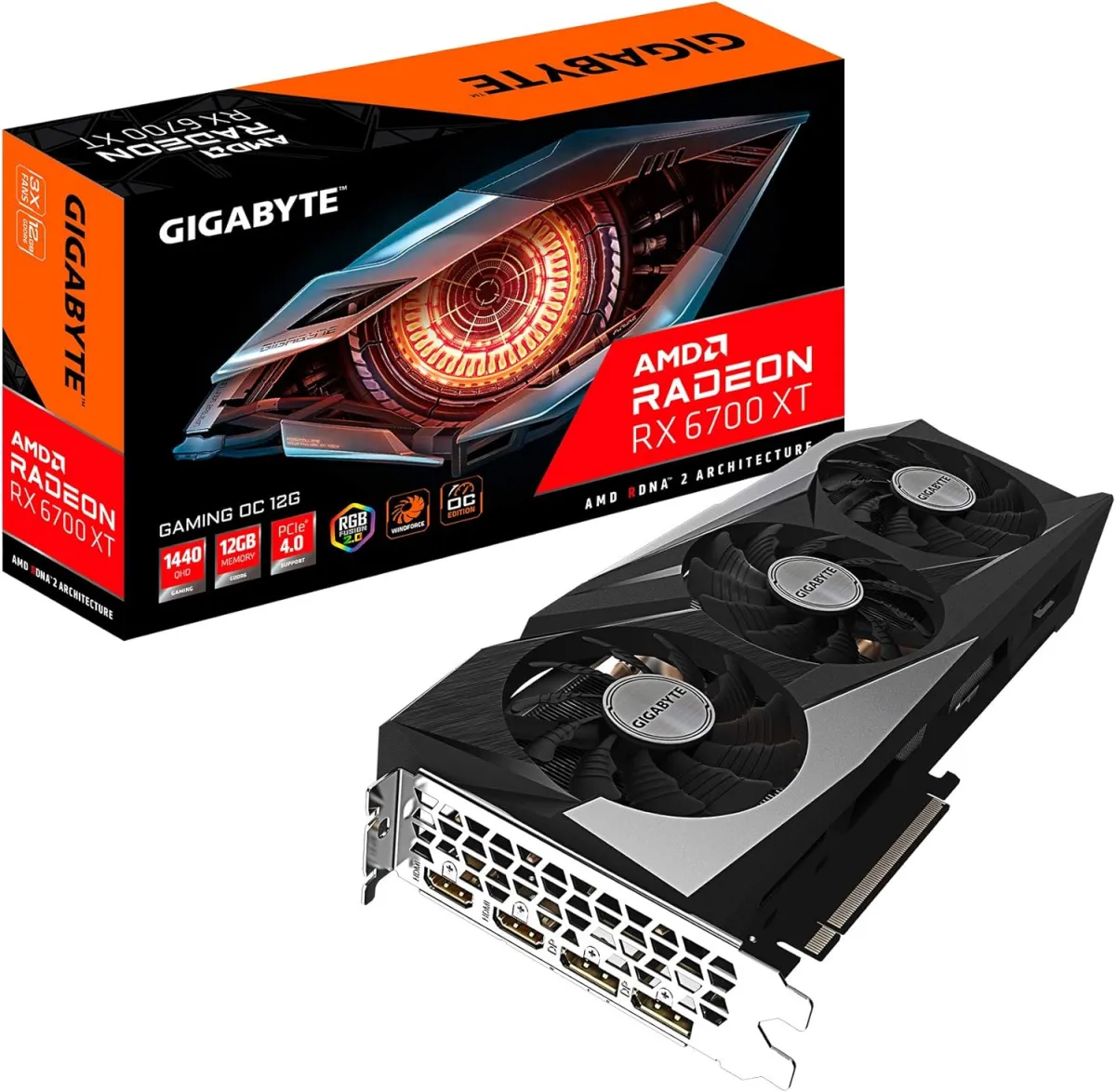Gigabyte Radeon RX 6700 XT OC 12GB Gaming Graphic Card price in Pakistan product image