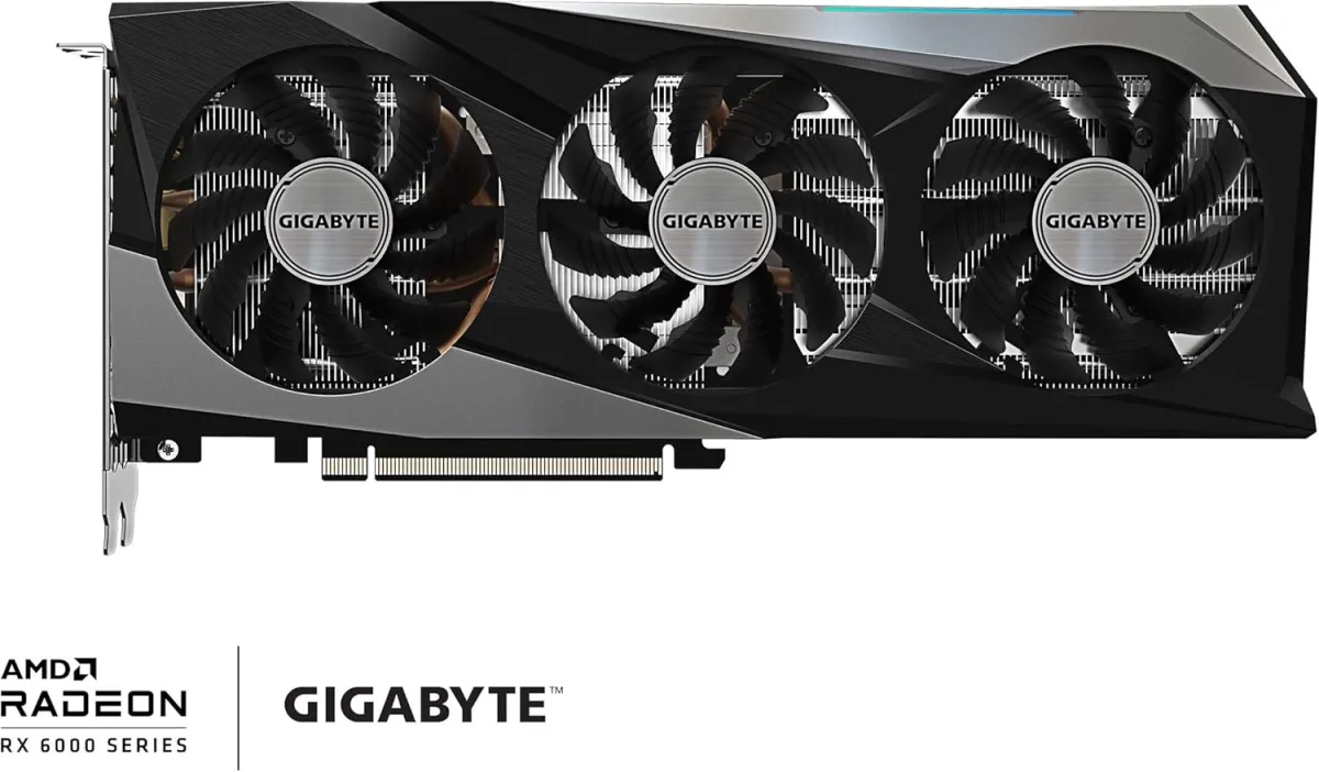 AMD pc gear Gigabyte Radeon RX 6700 XT OC 12GB Gaming Graphic Card front view