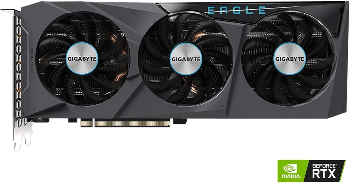 AMD pc gear Gigabyte Radeon RX 6700 XT Eagle OC 12GB Gaming Graphic Card front view