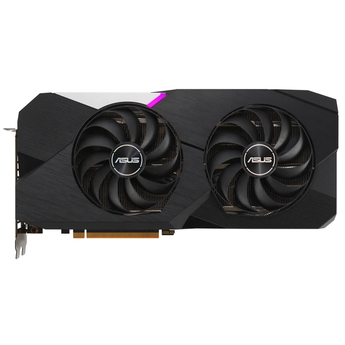 AMD pc gear ASUS Dual Radeon RX 6700 XT OC 12GB Gaming Graphic Card front view