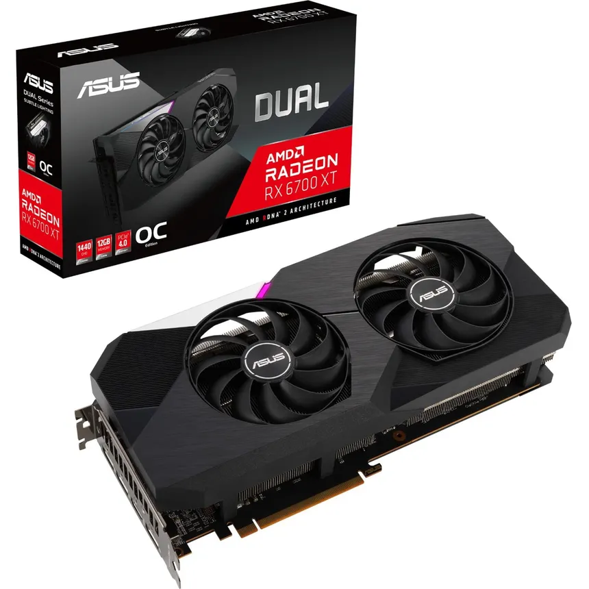 ASUS Dual Radeon RX 6700 XT OC 12GB Gaming Graphic Card