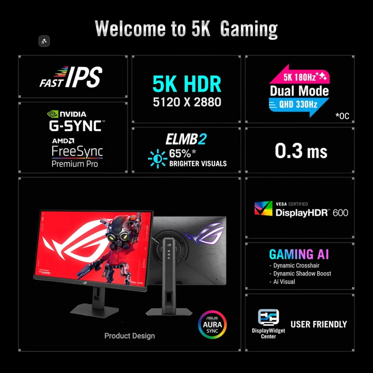 ASUS ROG Strix 5K XG27JCG (27-inch) Gaming Monitor price in Pakistan product image