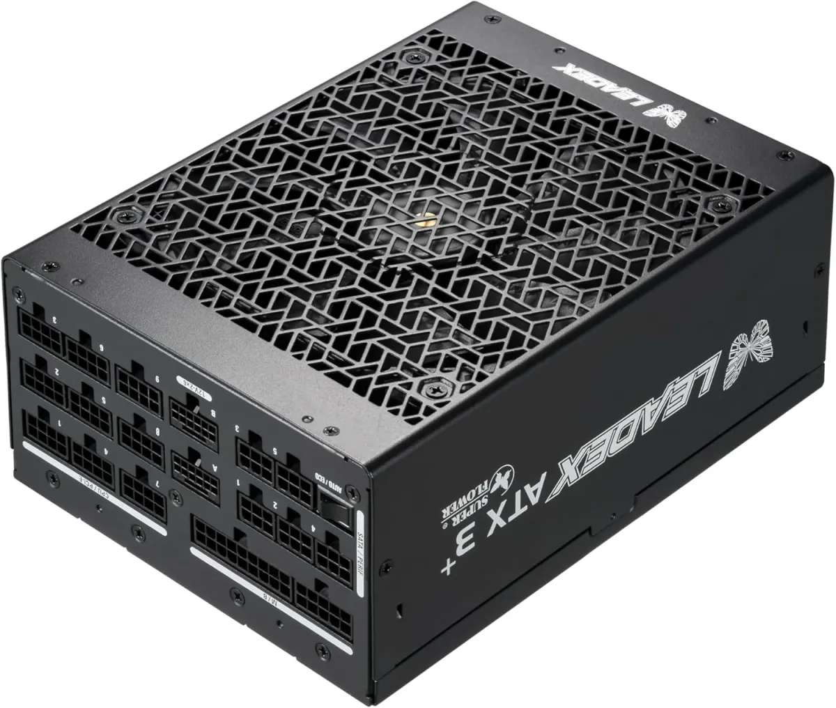 Super Flower pc gear Super Flower Leadex Titanium 1700W ATX 3.1 Full Modular Power Supply front view