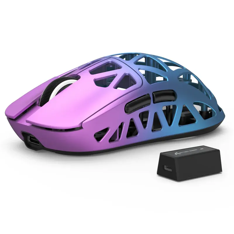 Attack Shark R2 (Purple Blue) PAW3950 MAX Sensor with Superlight Magnesium Alloy Wireless Gaming Mouse image 4