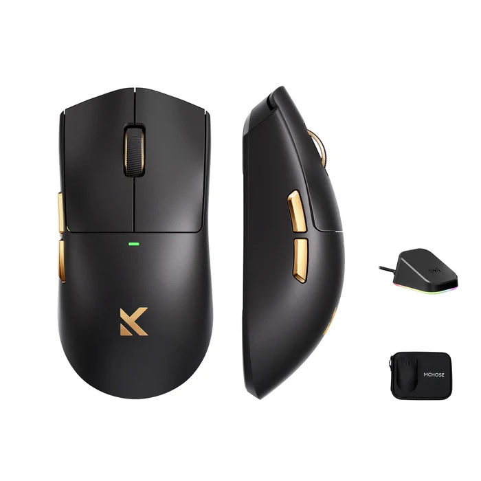 Buy MCHOSE K7 Ultra (Black) Lightweight with PAW3950 Sensor Wireless Gaming Mouse online in Pakistan at WaddaGamer