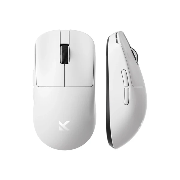 MCHOSE pc gear MCHOSE L7 Pro (White) Lightweight with PixArt PAW3395 Sensor Gaming Mouse front view