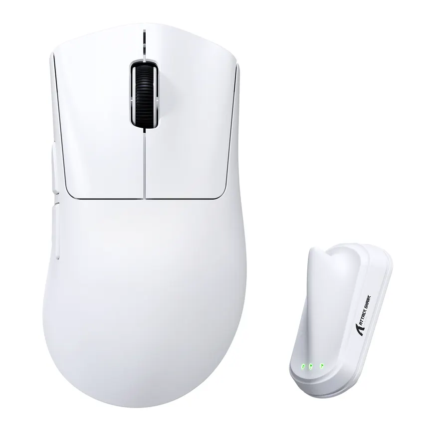 Attack Shark V8 Ultra-Light (White) Ergonomic Wireless Gaming Mouse price in Pakistan product image
