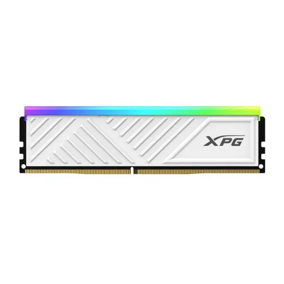 XPG pc gear XPG Spectrix D35G (White with RGB) 32GB (2x16GB) 3200MHz CL16 DDR4 Desktop Memory front view