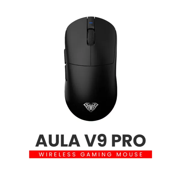 AULA V9 Pro (Black) Ultra-Lightweight Tri-Mode Wireless Gaming Mouse price in Pakistan product image