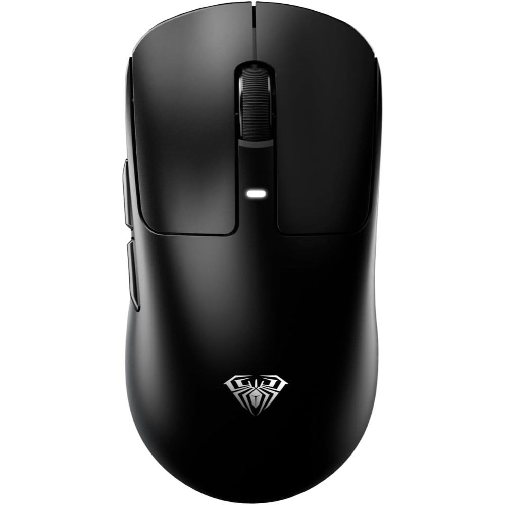 AULA pc gear AULA SC680 (Black) 58g Ultra-Lightweight Tri-Mode Wireless Gaming Mouse front view