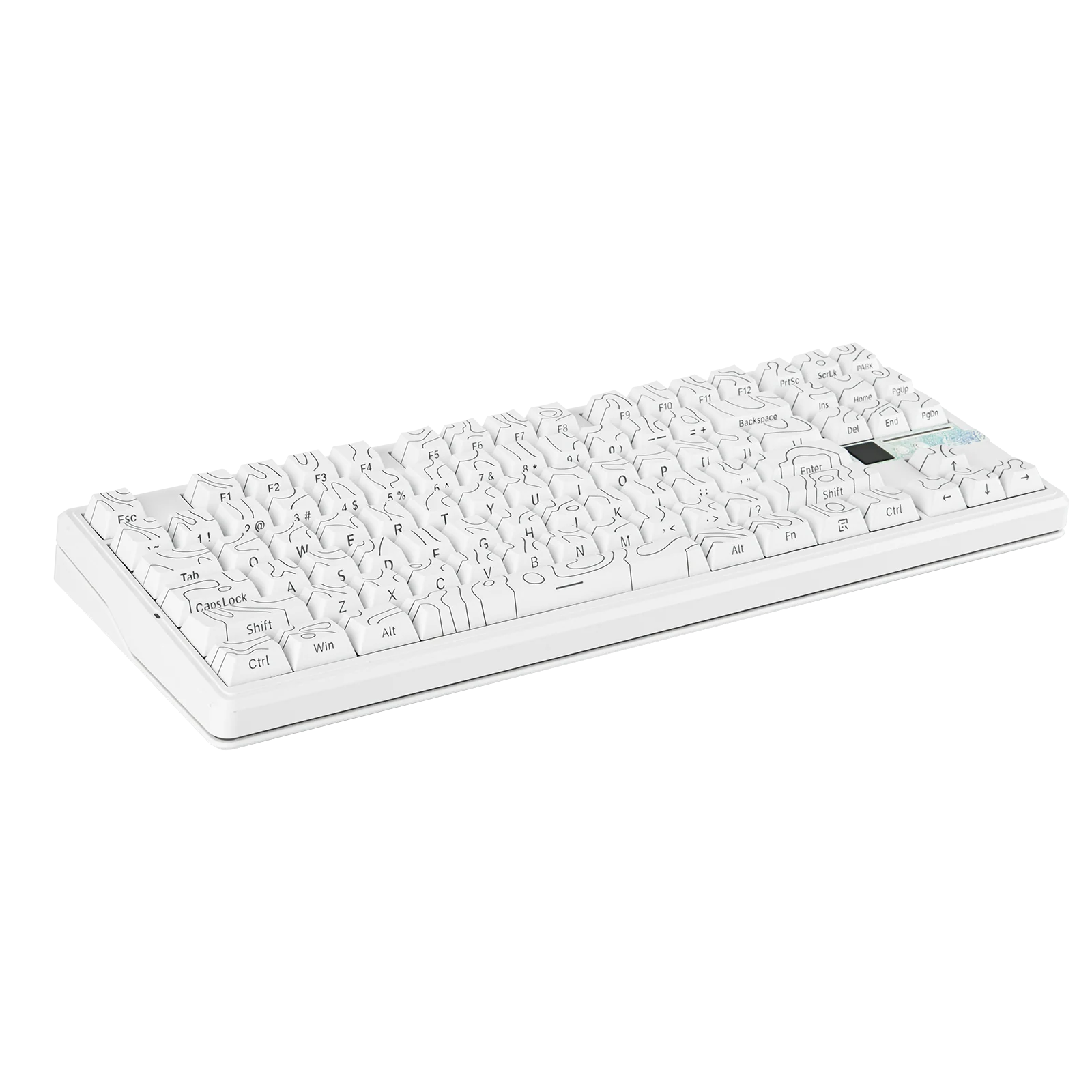 AULA F87 Pro V2 TKL Gasket (White Contours with RGB) Mounted Wireless Gaming Keyboard image 4
