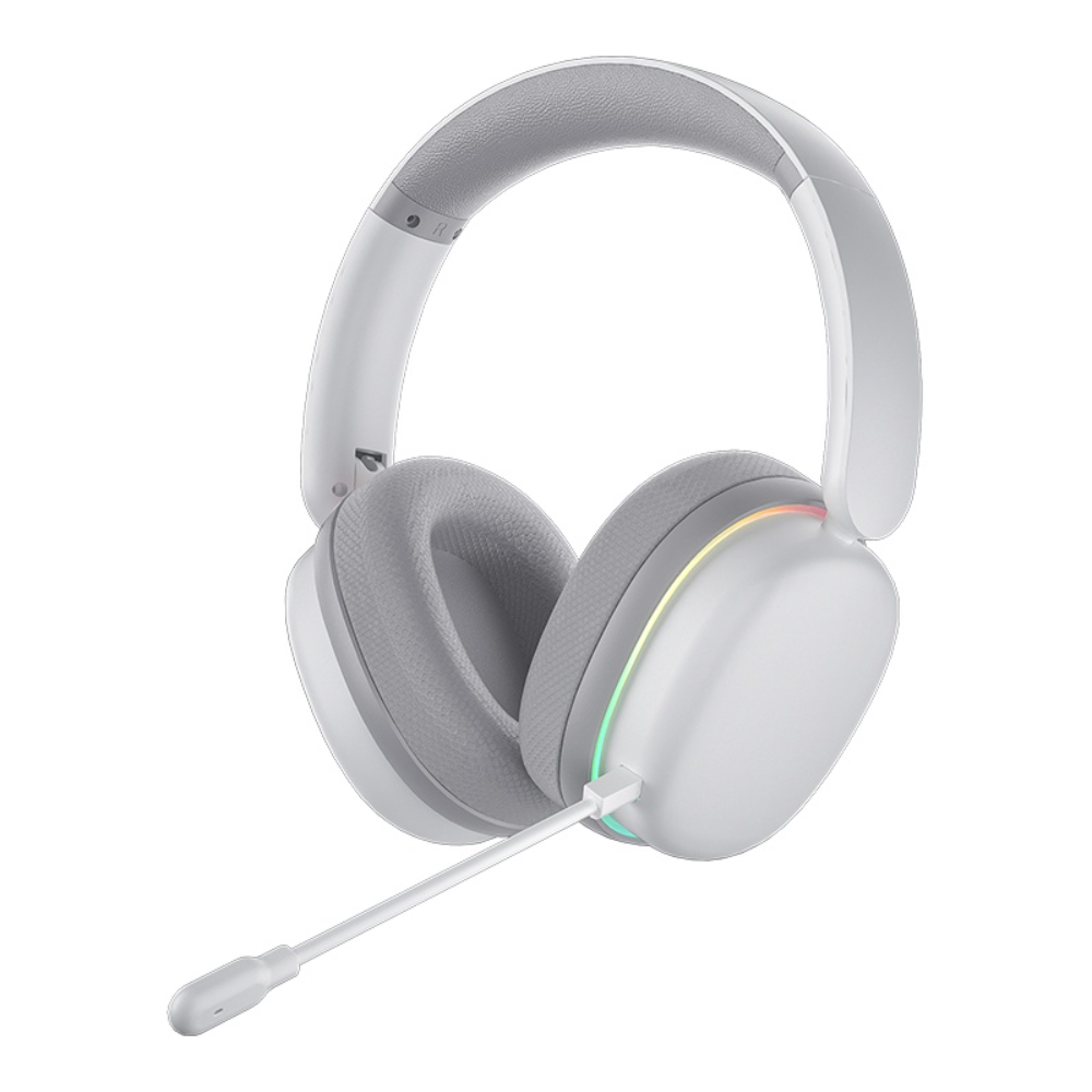 Buy AULA G7 Pro (White with RGB) Noise-Canceling Mic Wing Wireless Gaming Headphone online in Pakistan at WaddaGamer