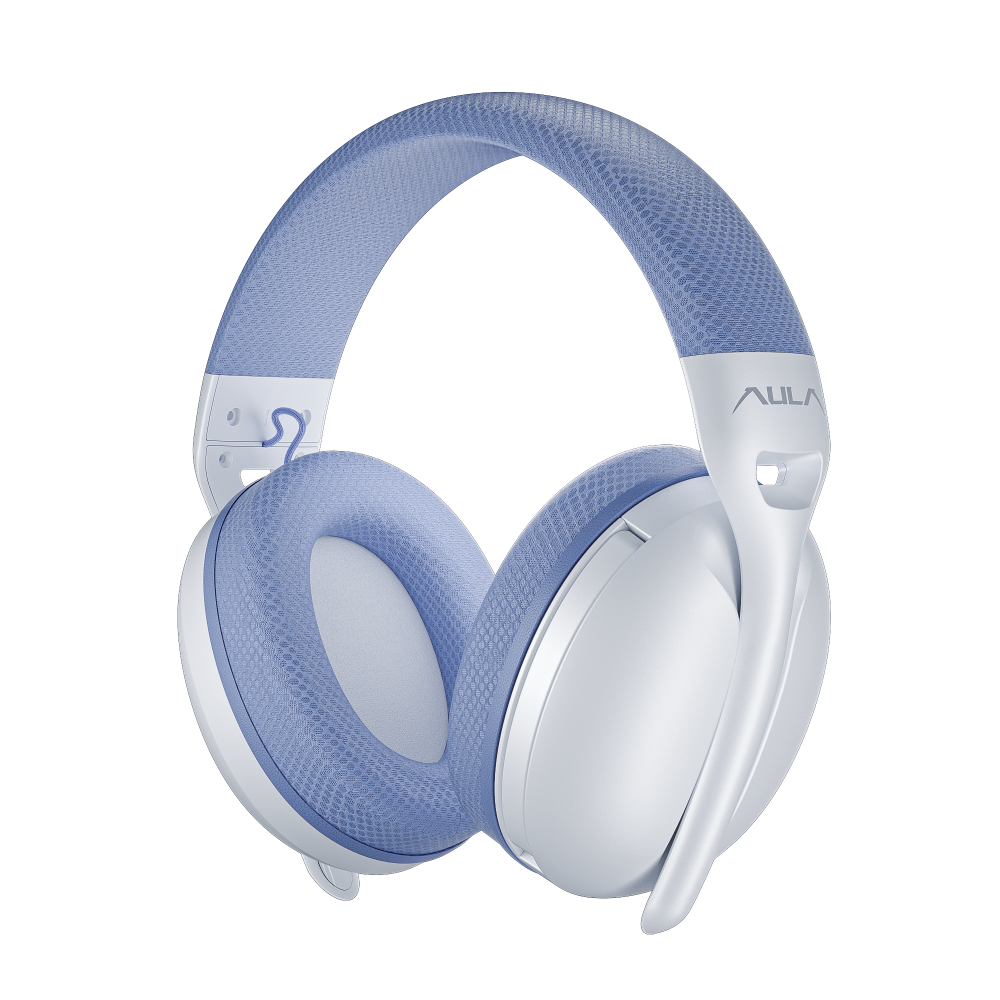 AULA S6 (Blue) Dual BT 5.3 – 2.4GHz Wireless & Wired Mode Gaming Headphone price in Pakistan product image