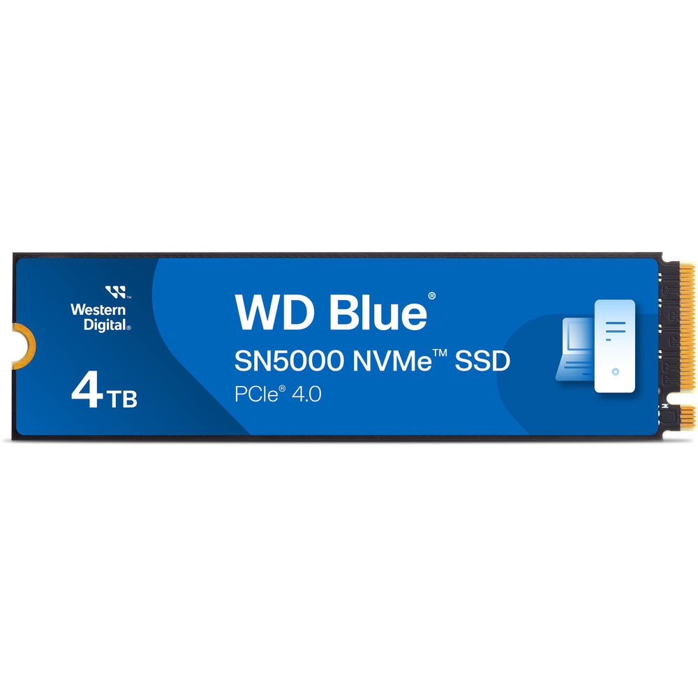 Western Digital Blue SN5000 NVMe internal Solid State Drives (4TB PCIe Gen4 M.2 2280)