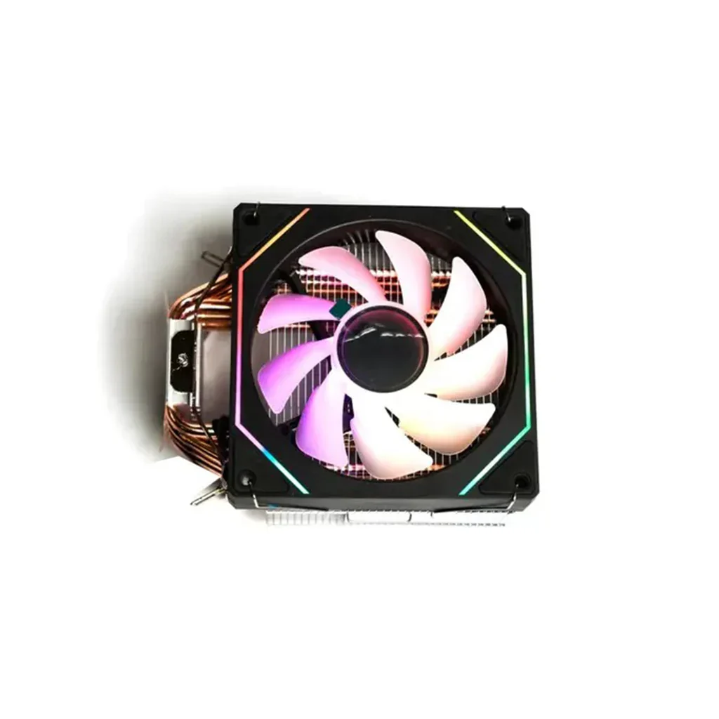 Buy GFury GLACIER X2 GF-T600 (Black White with RGB) 6 Heat Pipes Dual Fan Air CPU Cooler online in Pakistan at WaddaGamer